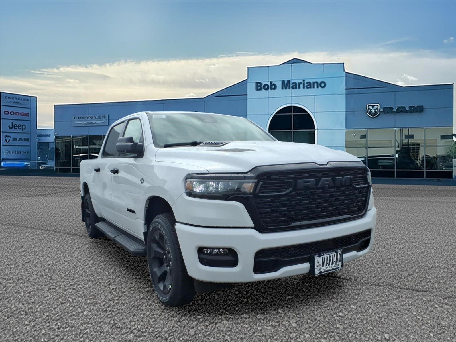 Bright White Clearcoat 2026 RAM 1500 Express Crew Cab 4WD Pickup Truck Four-Wheel Drive 8-Speed Automatic