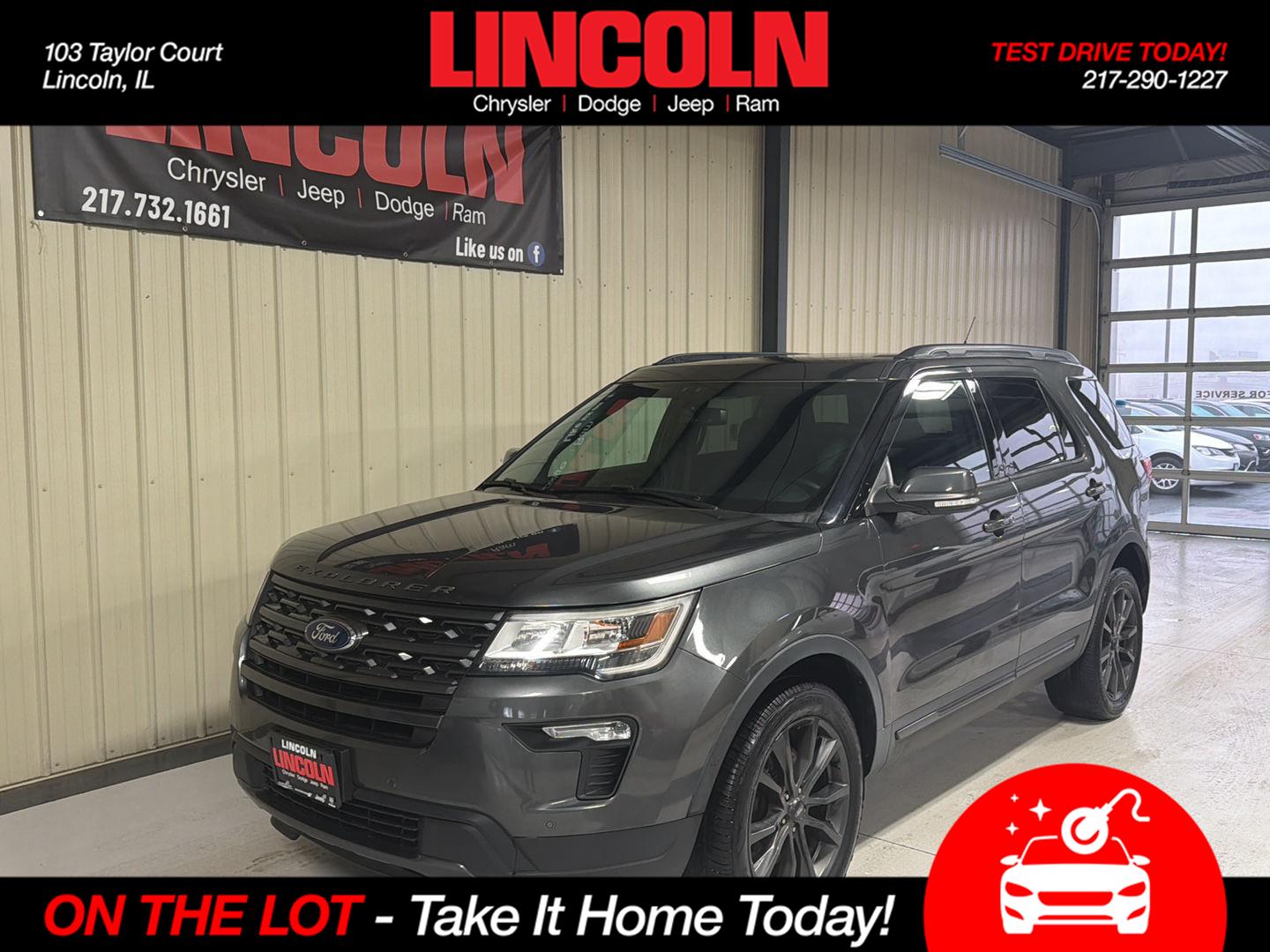 Gray (Magnetic) 2018 Ford Explorer XLT AWD SUV / Crossover All-Wheel Drive 6-Speed Automatic