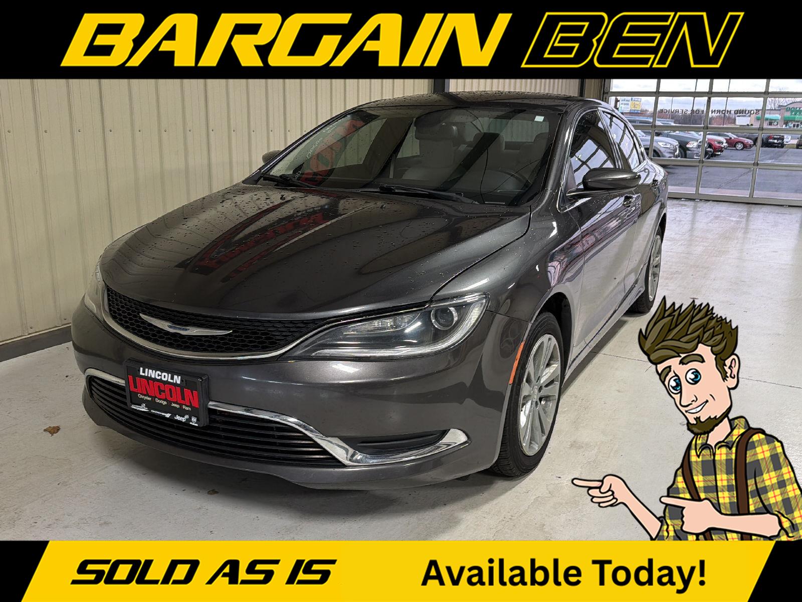 Gray (Granite Crystal Metallic Clearcoat) 2016 Chrysler 200 Limited Sedan FWD Sedan Front-Wheel Drive 9-Speed Automatic