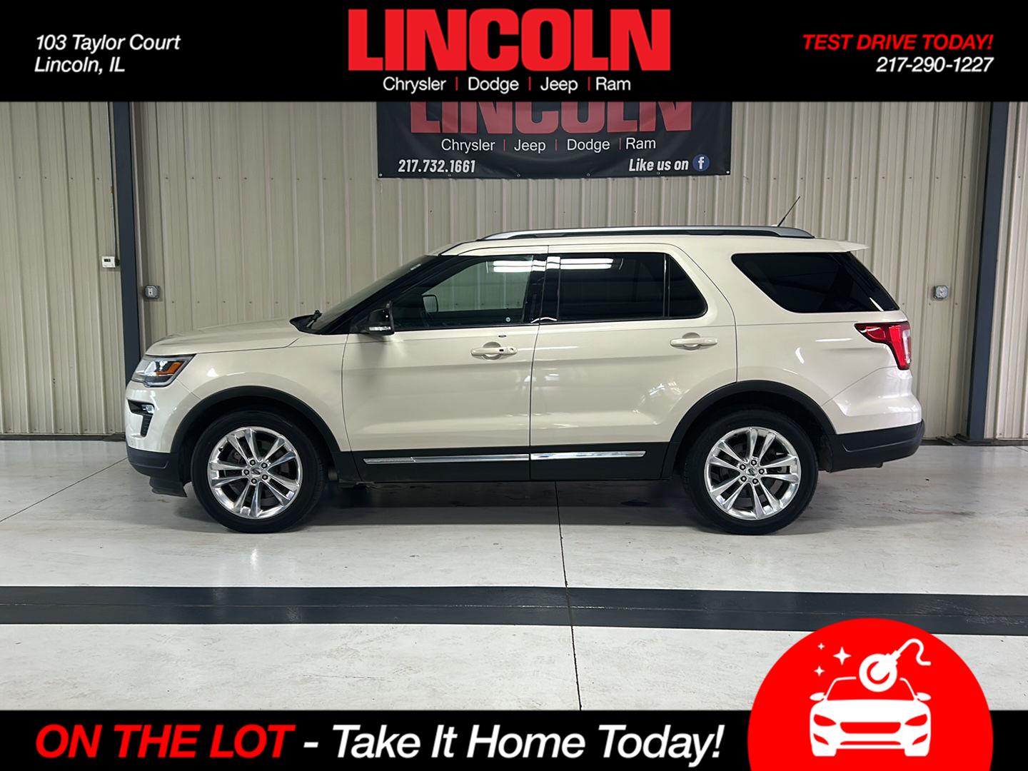 Gray (Platinum Dune Metallic Tri-Coat) 2018 Ford Explorer SUV / Crossover Front-Wheel Drive 6-Speed Automatic