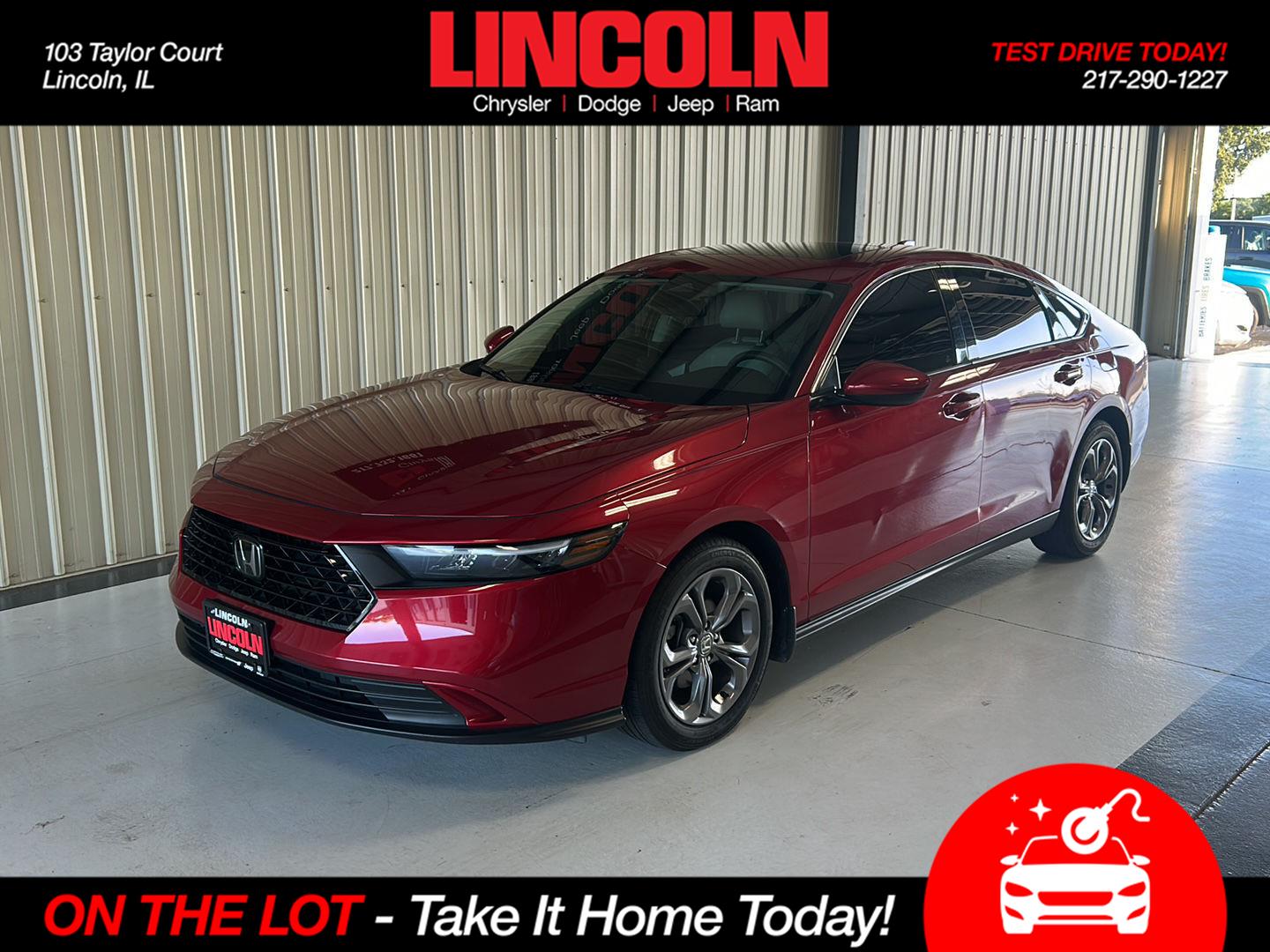 Radiant Red Metallic 2024 Honda Accord Sedan Front-Wheel Drive Continuously Variable Transmission