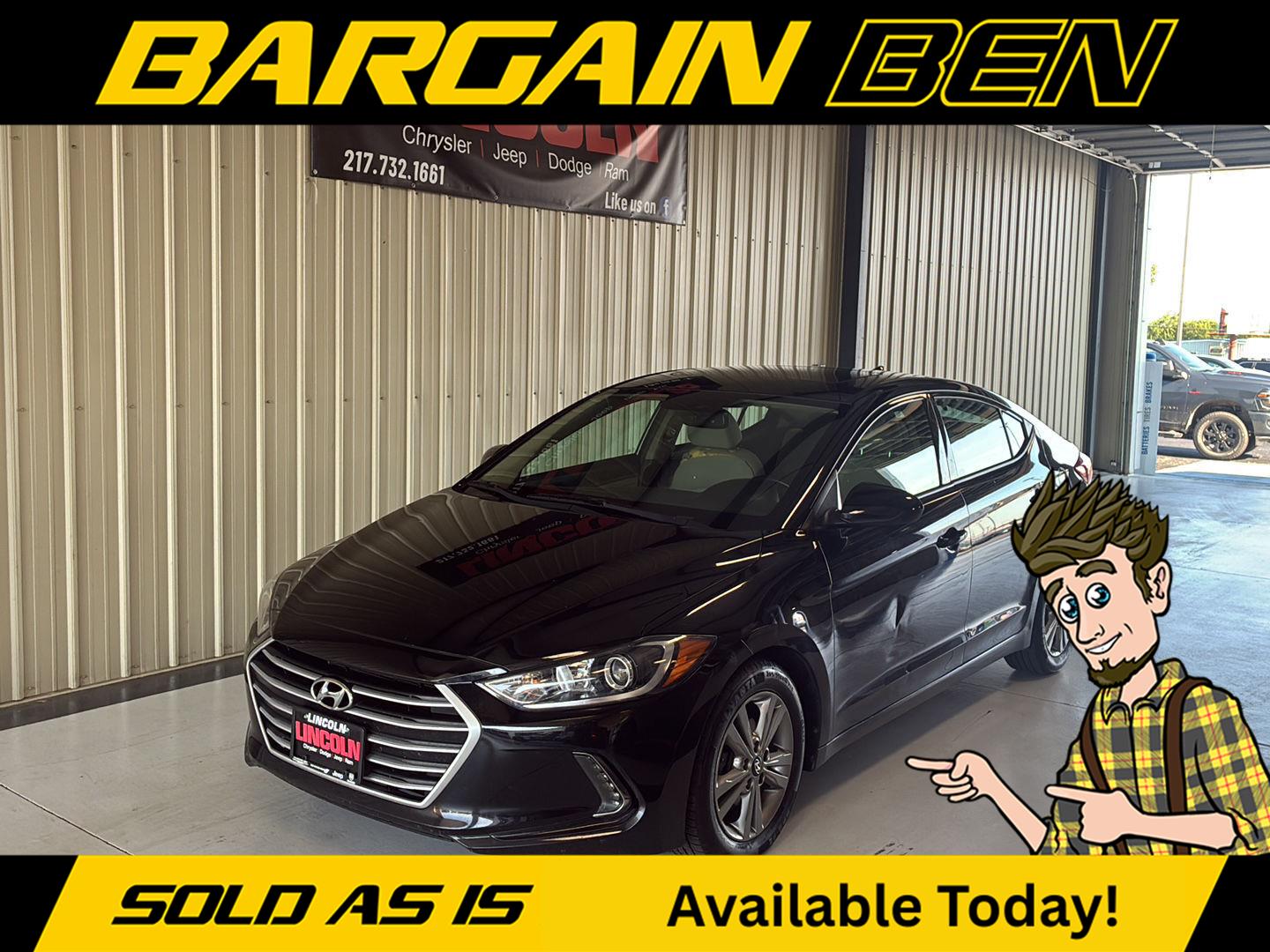 Phantom Black 2017 Hyundai Elantra Sedan Front-Wheel Drive Automatic