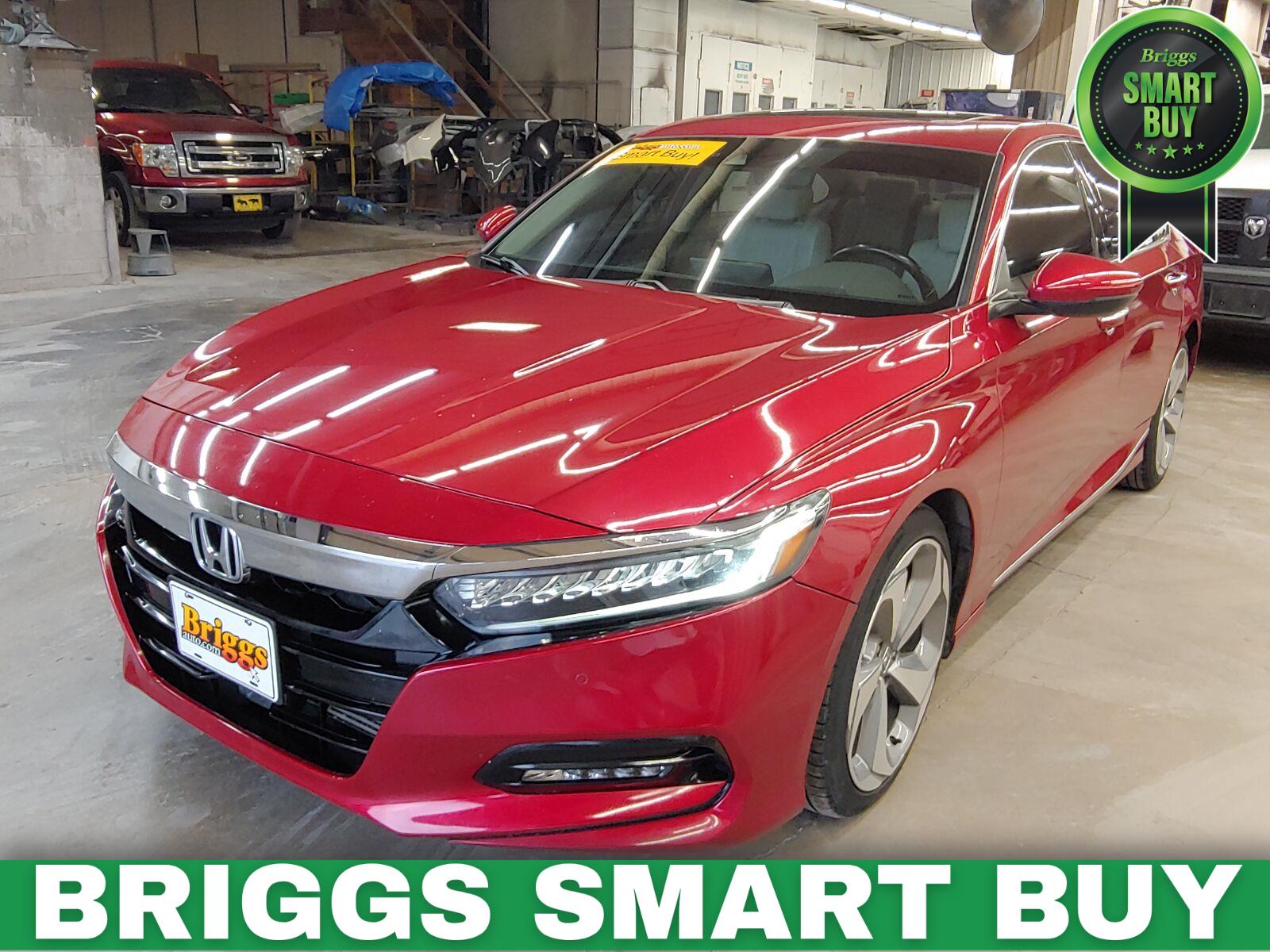 Radiant Red Metallic 2018 Honda Accord Sedan Front-Wheel Drive Continuously Variable Transmission