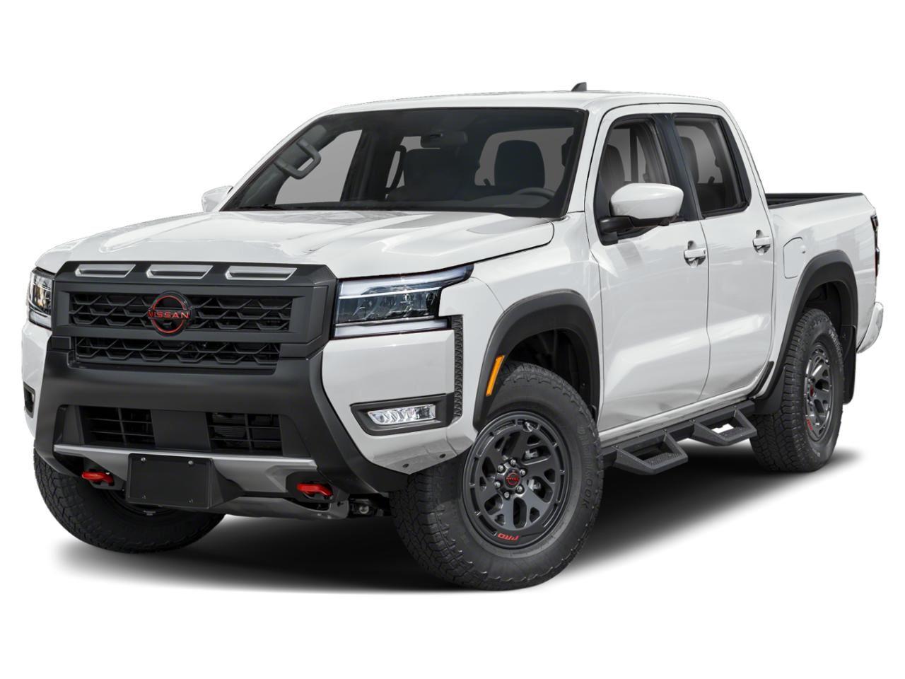 Glacier White 2026 Nissan Frontier Pickup Truck Four-Wheel Drive Automatic