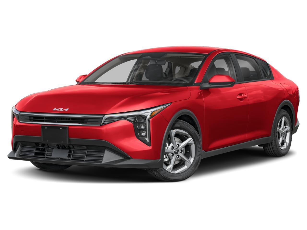 Currant Red 2025 Kia K4 Sedan Front-Wheel Drive Continuously Variable Transmission