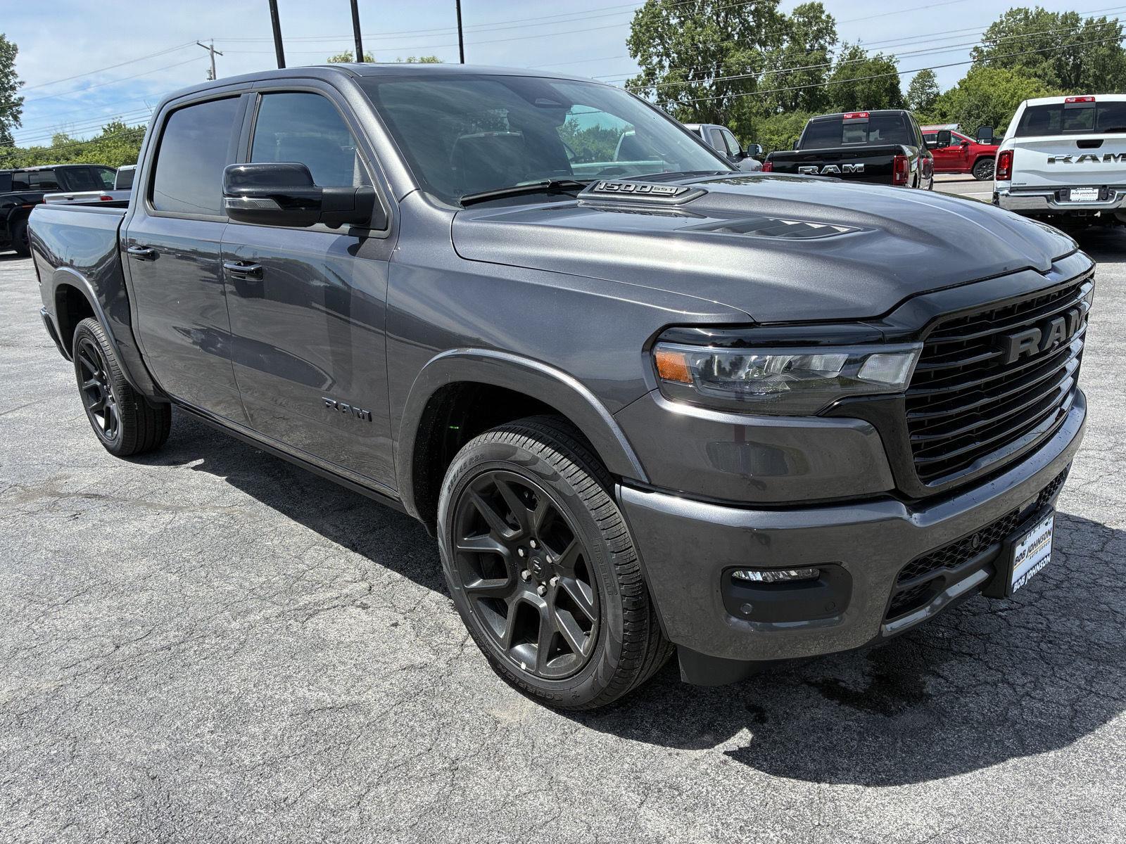 Gray (Granite Crystal Metallic Clearcoat) 2025 RAM 1500 Pickup Truck Four-Wheel Drive 8-Speed Automatic