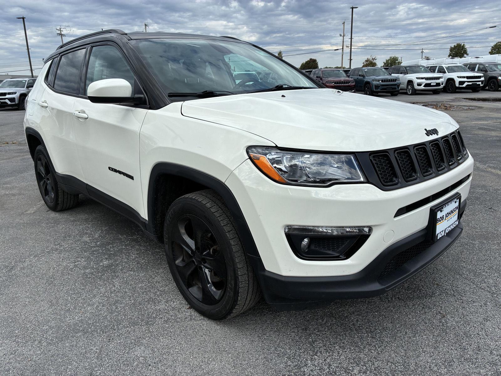 White Clearcoat 2021 Jeep Compass SUV / Crossover Four-Wheel Drive 9-Speed Automatic