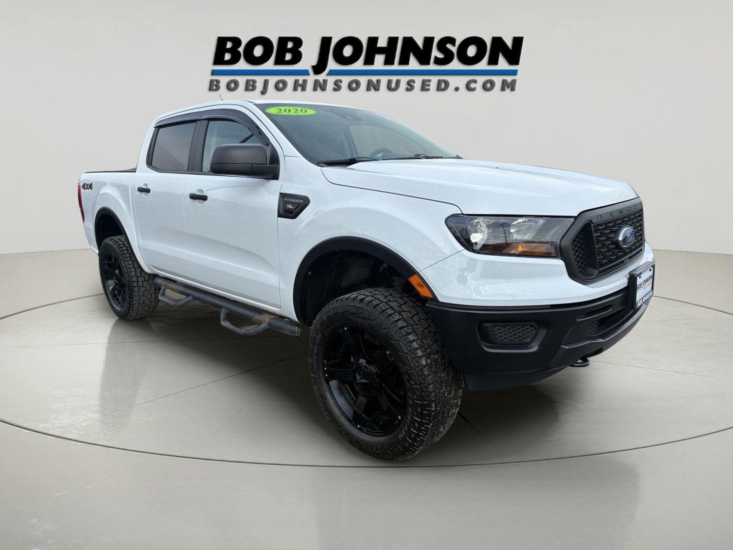 Oxford White 2020 Ford Ranger XL SuperCrew 4WD Pickup Truck Four-Wheel Drive Automatic