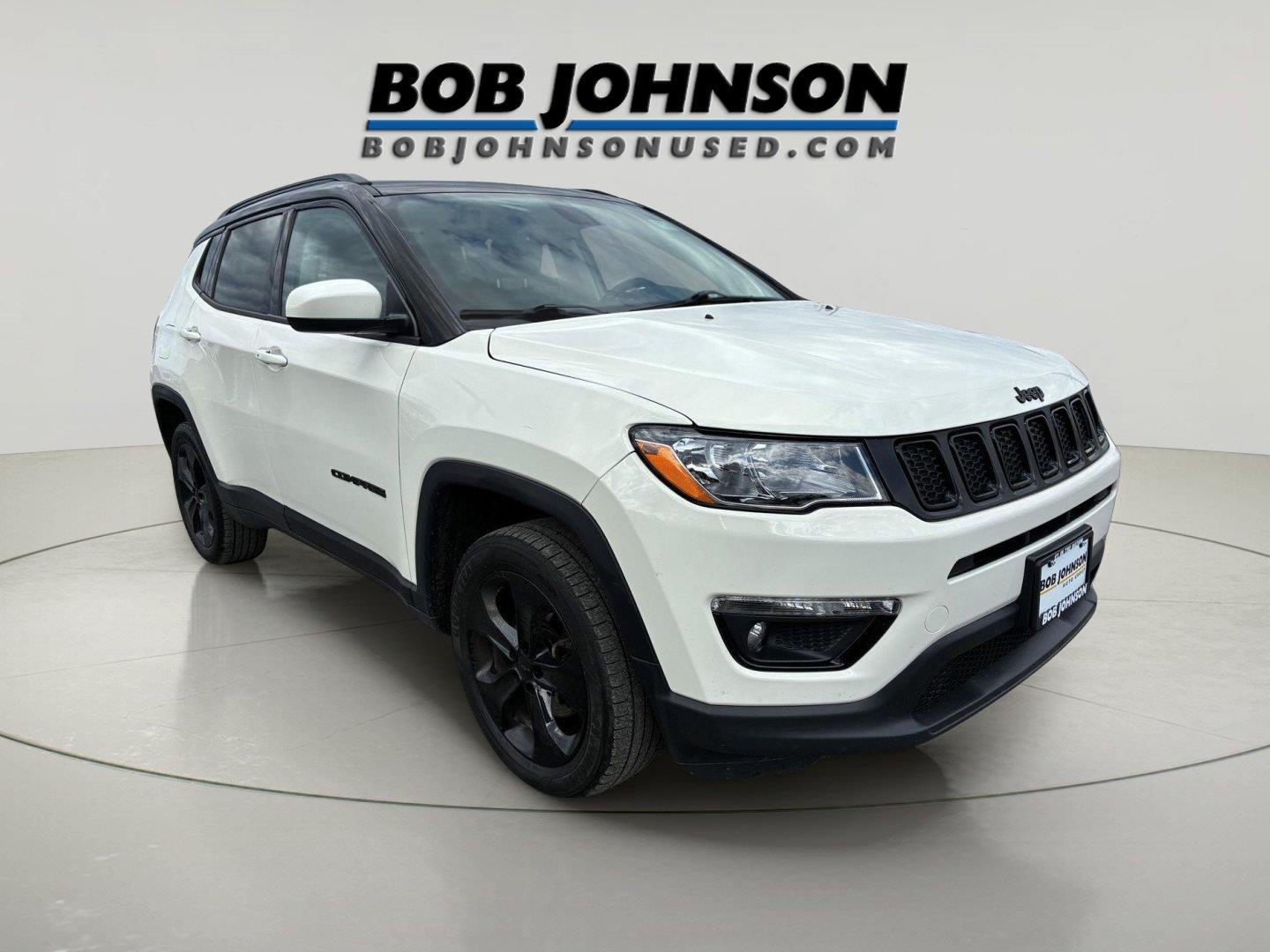 White Clearcoat 2021 Jeep Compass SUV / Crossover Four-Wheel Drive 9-Speed Automatic