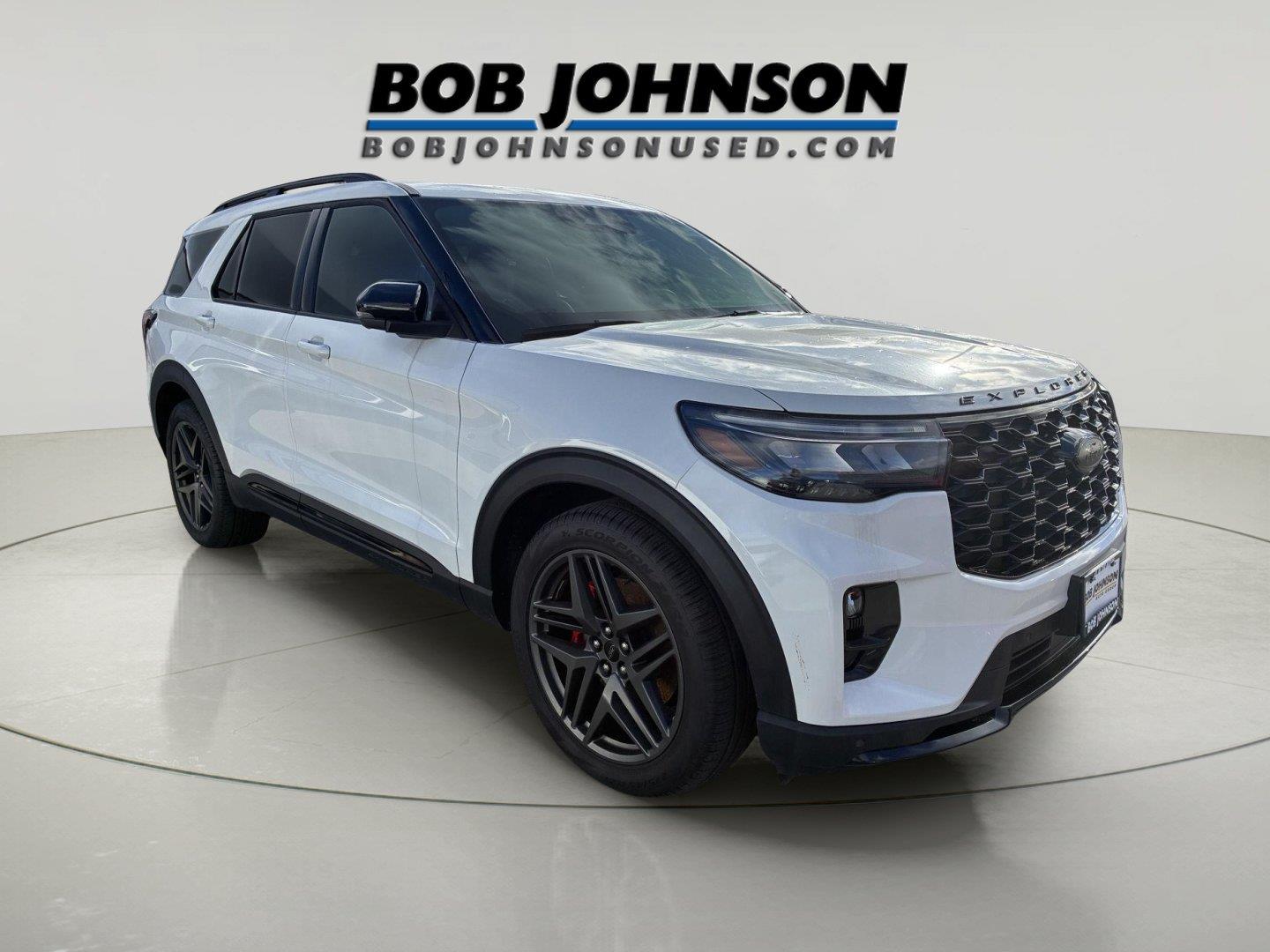 Star White Metallic Tri-Coat 2025 Ford Explorer SUV / Crossover All-Wheel Drive Automatic