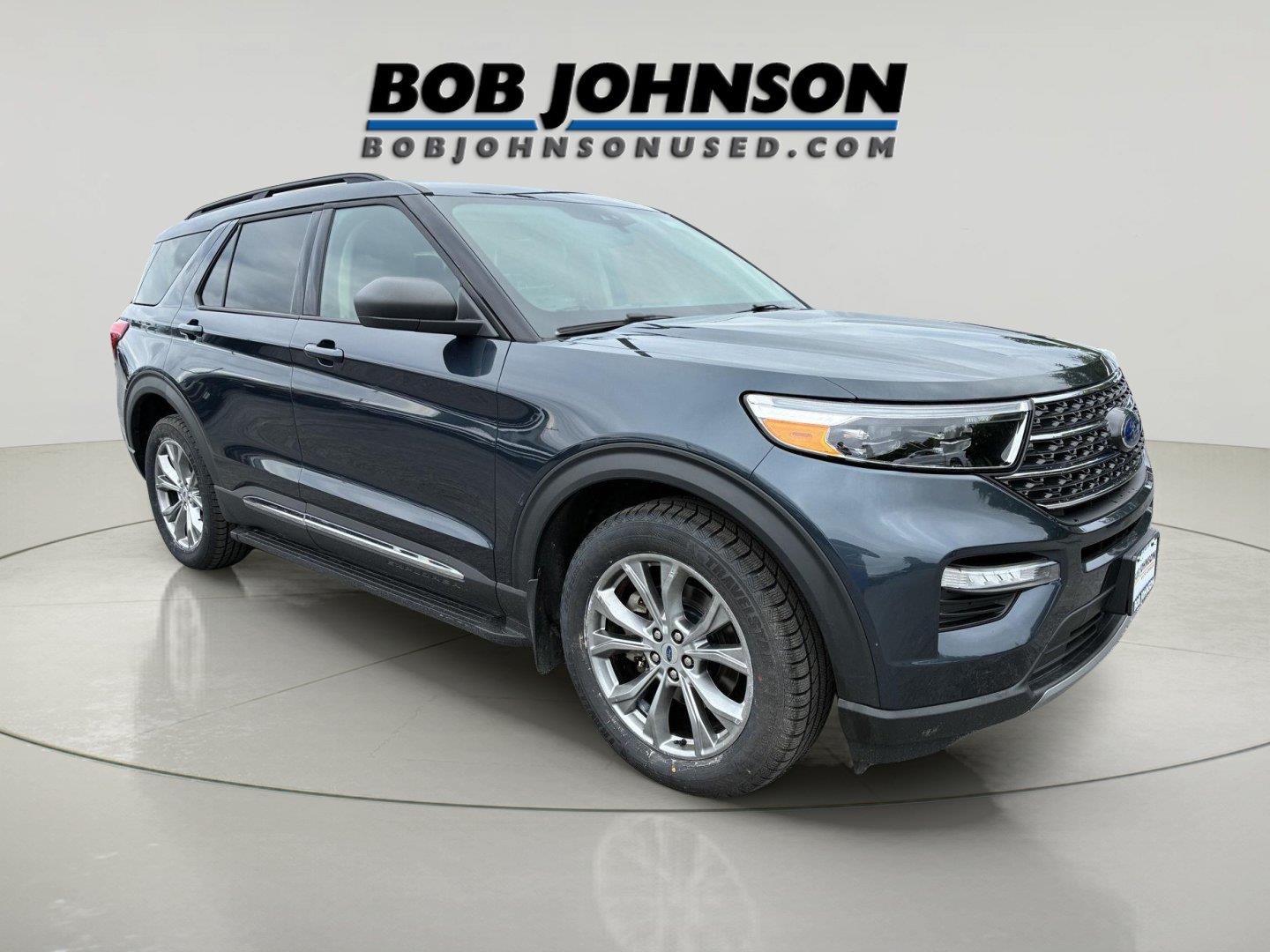 Stone Blue 2022 Ford Explorer SUV / Crossover All-Wheel Drive Automatic