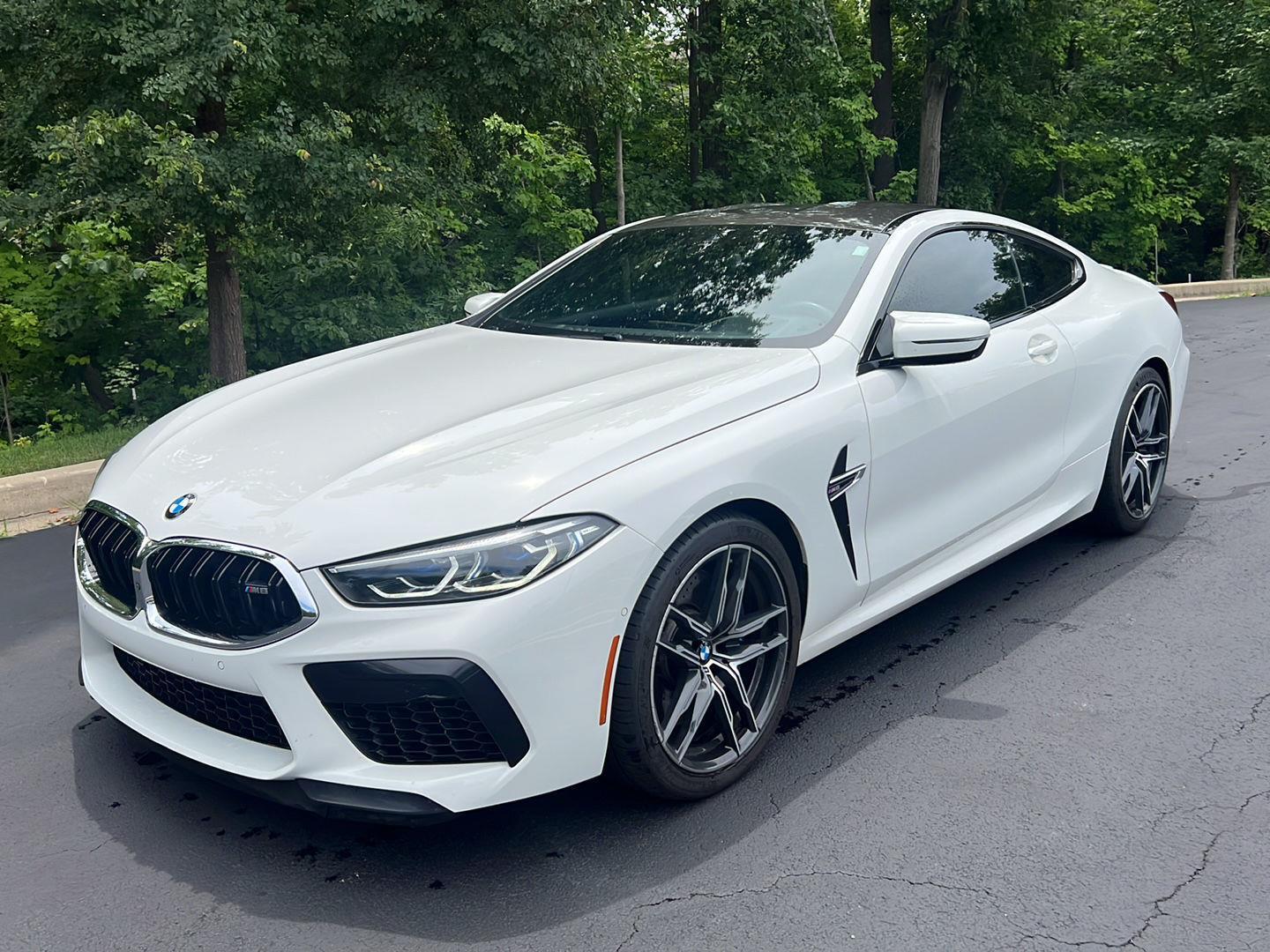 Alpine White 2020 BMW M8 Coupe All-Wheel Drive Automatic