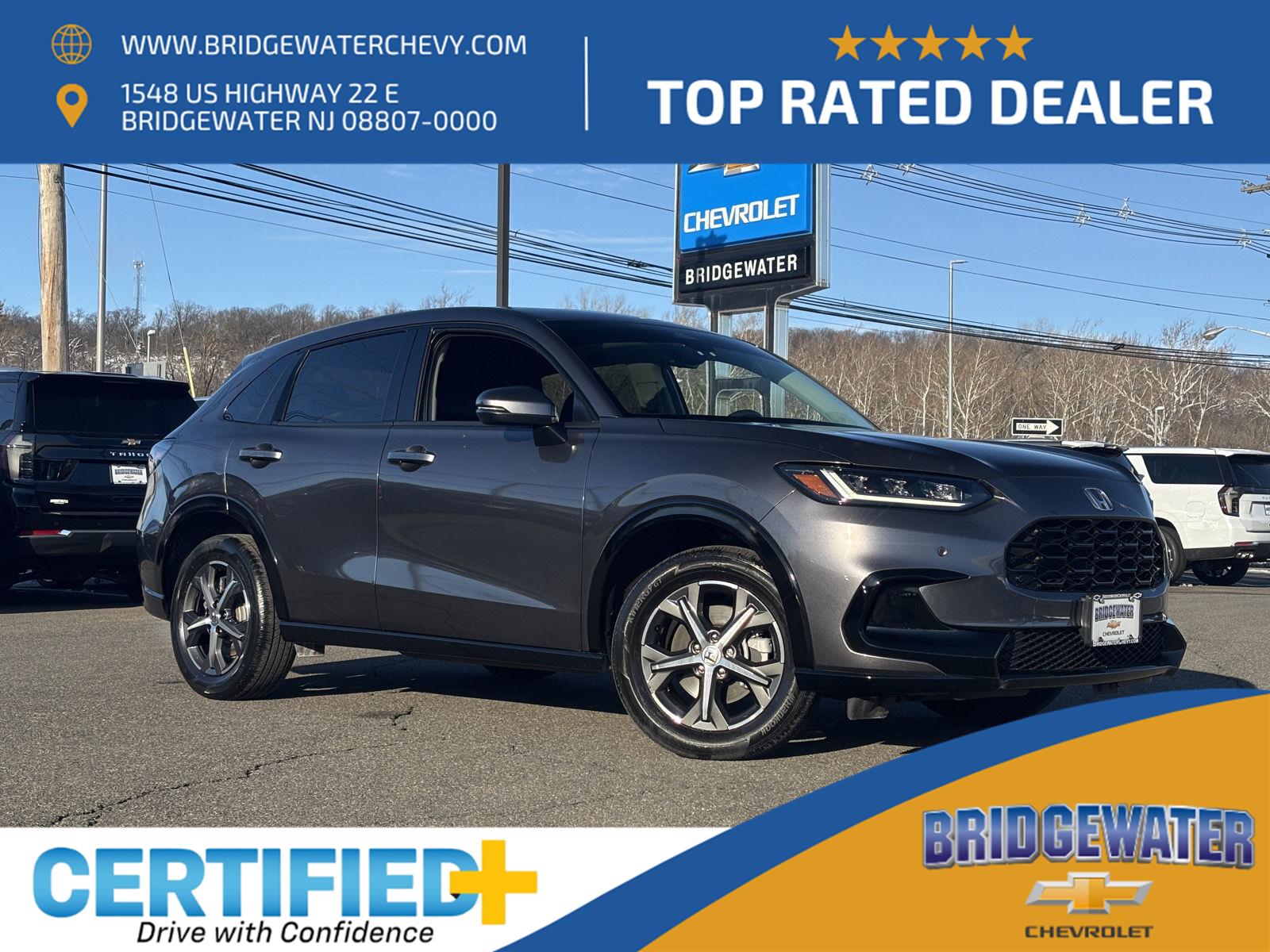 Gray (Modern Steel Metallic) 2024 Honda HR-V EX-L AWD SUV / Crossover All-Wheel Drive Continuously Variable Transmission