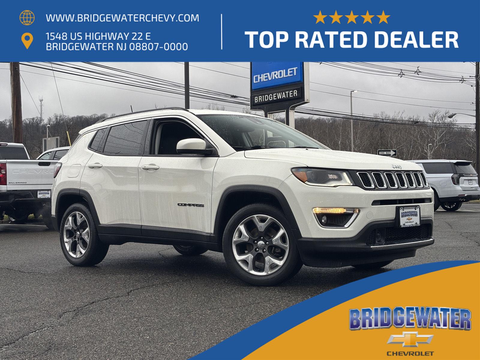 White Clearcoat 2018 Jeep Compass Limited FWD SUV / Crossover Front-Wheel Drive 6-Speed Automatic