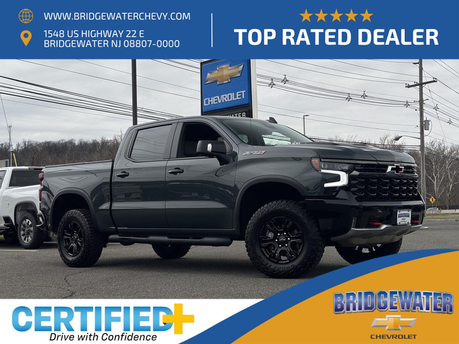 Cypress Gray 2026 Chevrolet Silverado 1500 ZR2 Crew Cab 4WD Pickup Truck Four-Wheel Drive Automatic