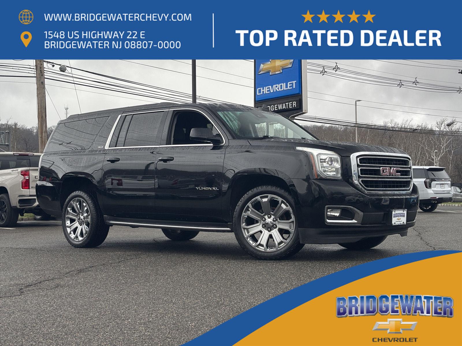 Onyx Black 2017 GMC Yukon XL SLE 4WD SUV / Crossover Four-Wheel Drive 6-Speed Automatic