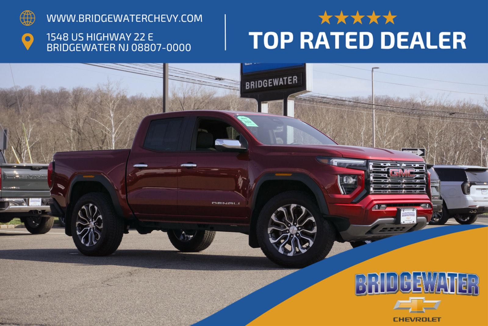 Red 2025 GMC Canyon Denali Crew Cab 4WD Pickup Truck Four-Wheel Drive