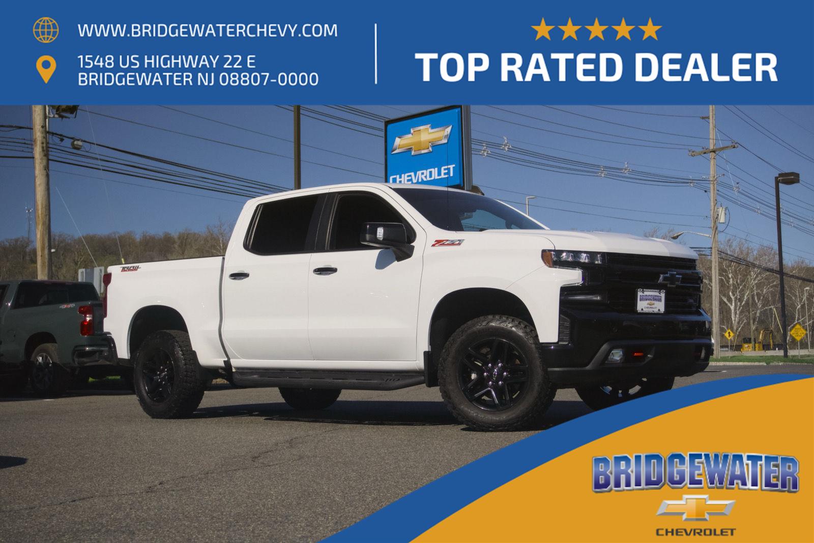 Black 2021 Chevrolet Silverado 1500 LT Trail Boss Crew Cab 4WD Pickup Truck Four-Wheel Drive Automatic