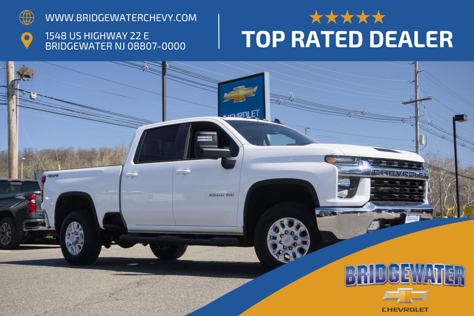 Summit White 2020 Chevrolet Silverado 2500HD LT Crew Cab 4WD Pickup Truck Four-Wheel Drive 6-Speed Automatic