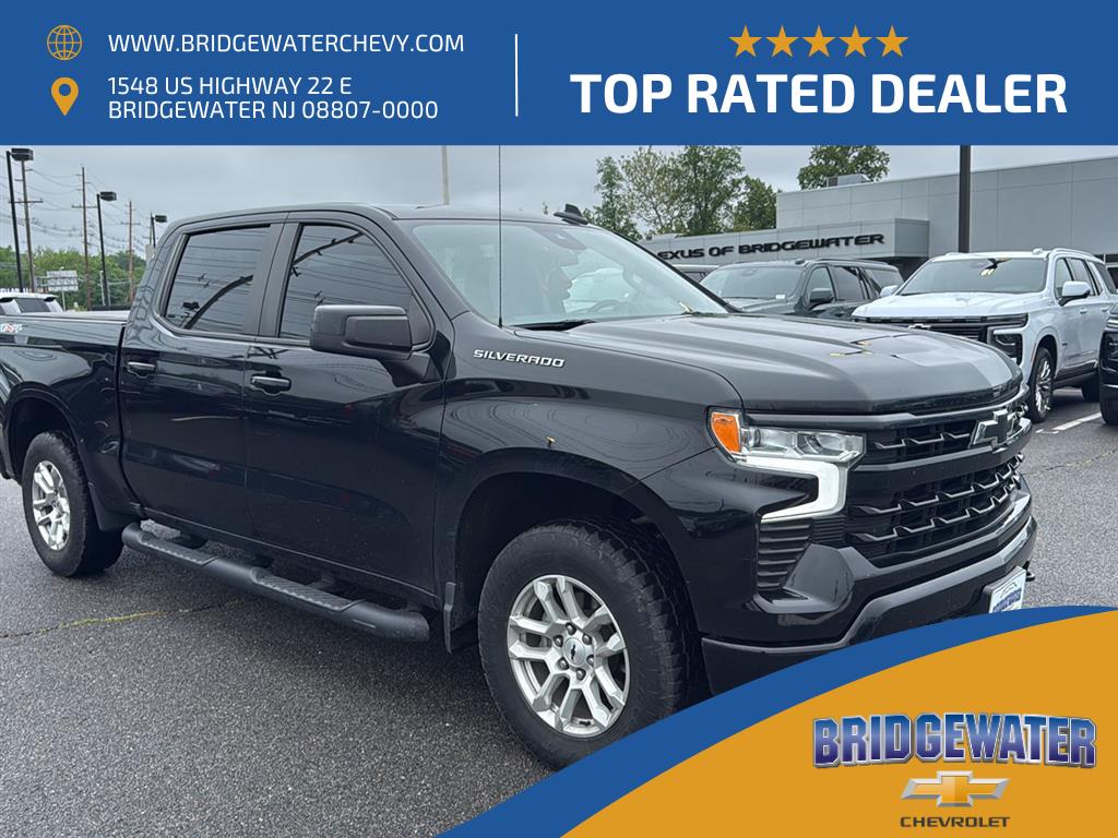 Black 2023 Chevrolet Silverado 1500 RST Crew Cab 4WD Pickup Truck Four-Wheel Drive Automatic