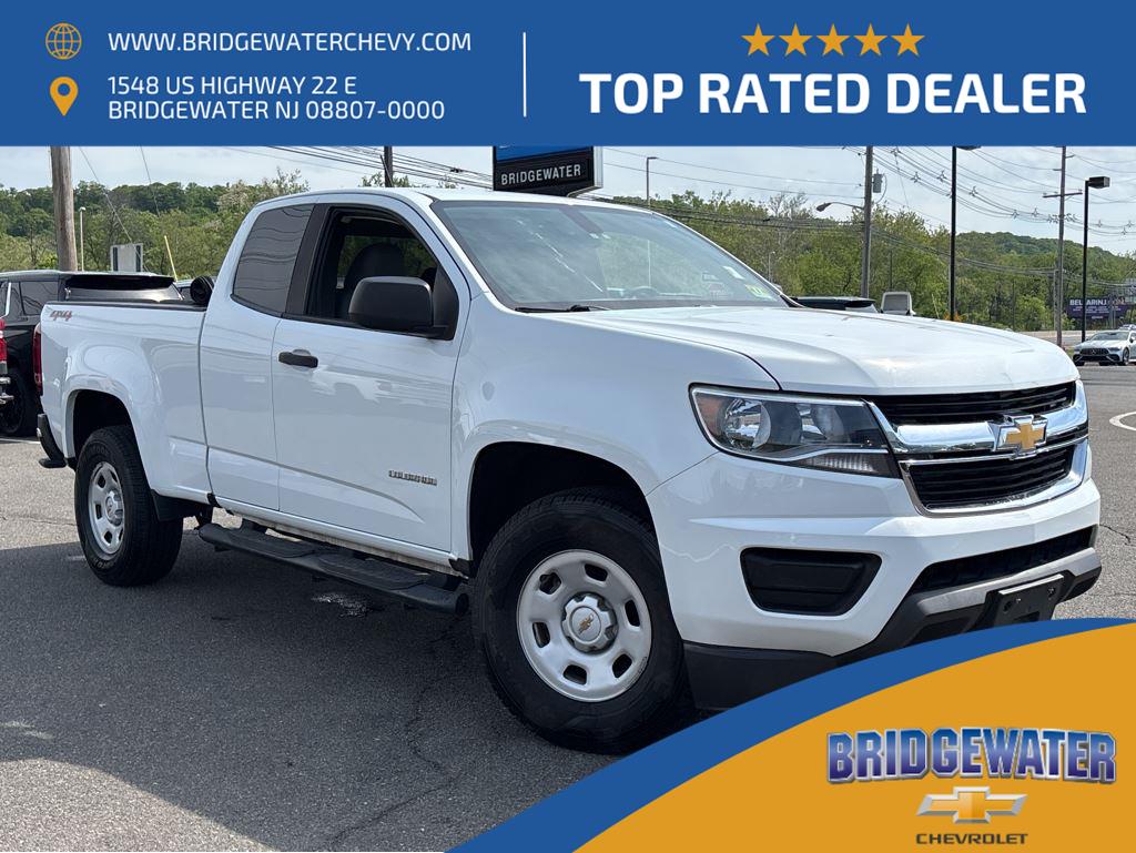 Summit White 2019 Chevrolet Colorado Work Truck Extended Cab LB 4WD Pickup Truck Four-Wheel Drive 6-Speed Automatic