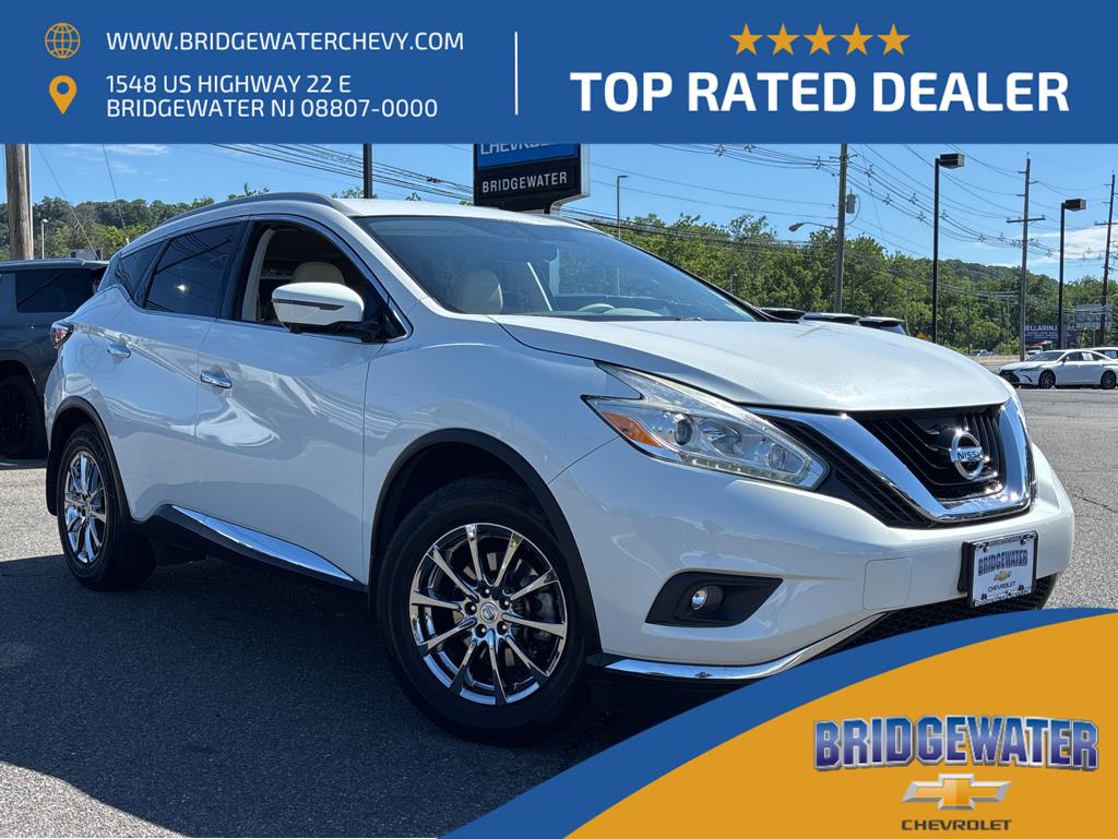 Pearl White 2016 Nissan Murano SUV / Crossover All-Wheel Drive Continuously Variable Transmission