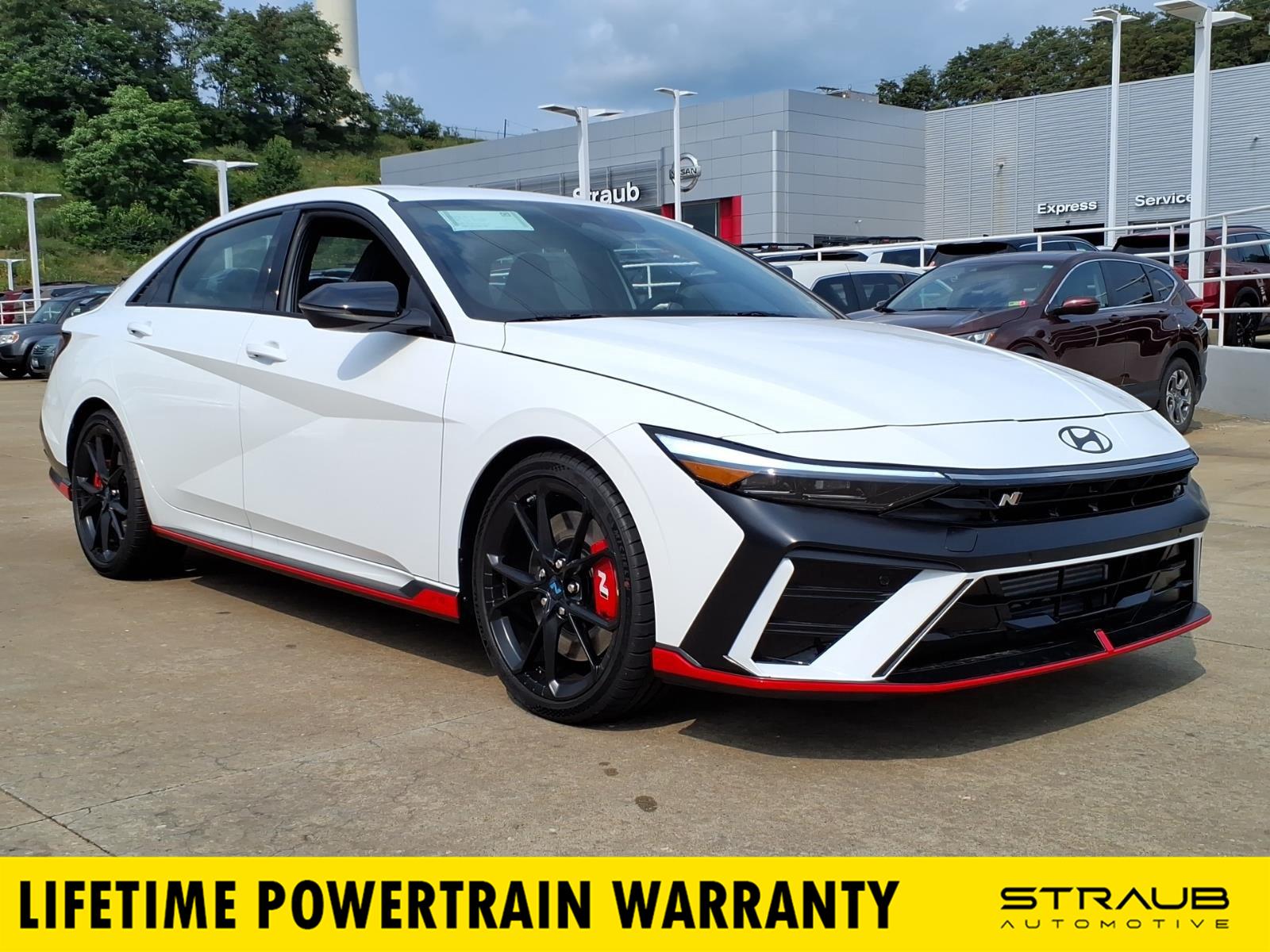 Atlas White 2026 Hyundai Elantra N Sedan Front-Wheel Drive Automatic