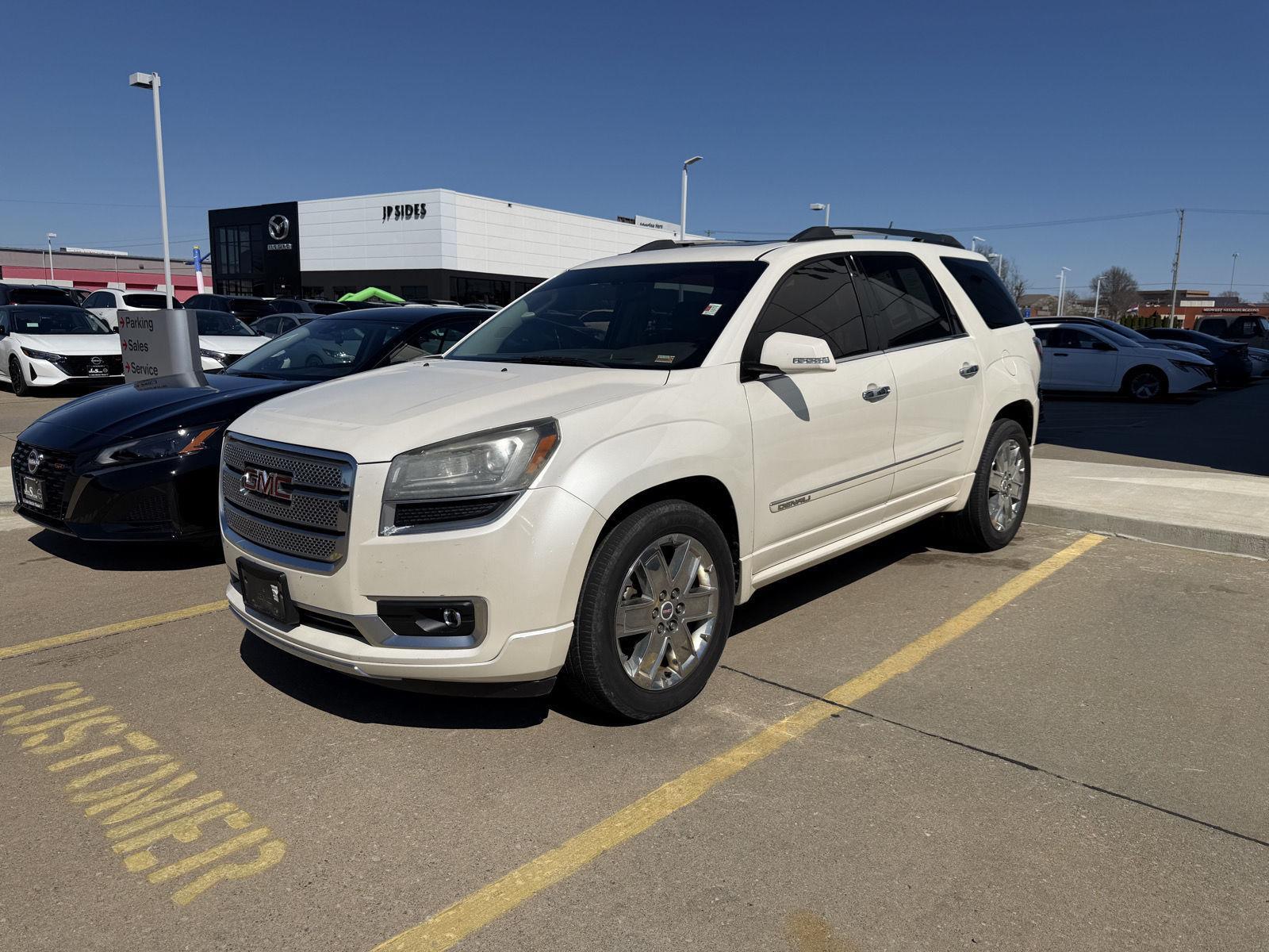 White Diamond Tricoat 2013 GMC Acadia Denali FWD SUV / Crossover Front-Wheel Drive 6-Speed Automatic