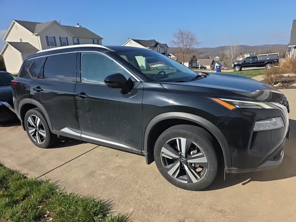 Super Black 2023 Nissan Rogue SL FWD SUV / Crossover Front-Wheel Drive Continuously Variable Transmission