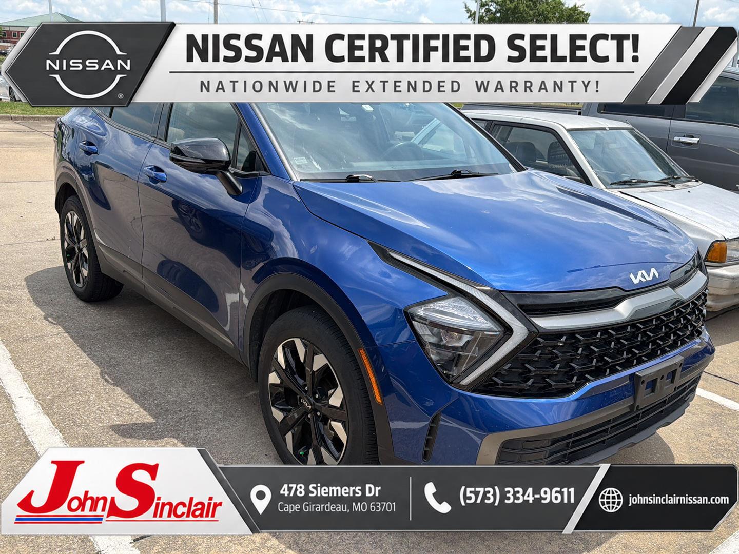 Sapphire Blue 2023 Kia Sportage SUV / Crossover All-Wheel Drive 8-Speed Automatic