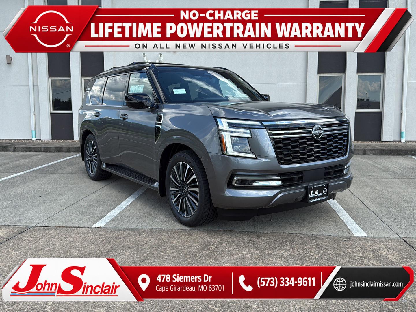 Gun Metallic/Super Black 2026 Nissan Armada SUV / Crossover Four-Wheel Drive Automatic