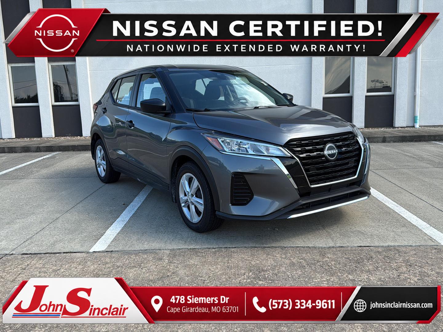 Gray (Gun Metallic) 2024 Nissan Kicks SUV / Crossover Front-Wheel Drive Continuously Variable Transmission