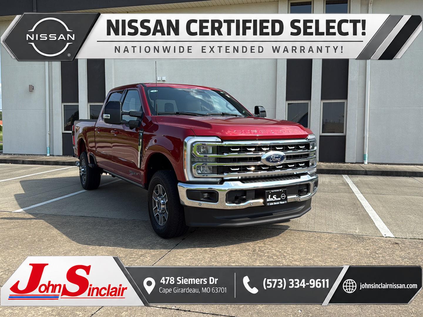 Rapid Red Metallic Tinted Clearcoat 2024 Ford F-250 Super Duty Pickup Truck Four-Wheel Drive Automatic