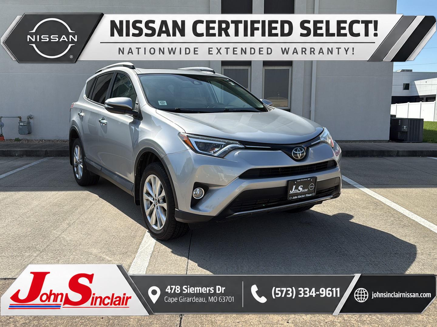Silver Sky Metallic 2018 Toyota RAV4 SUV / Crossover All-Wheel Drive Automatic