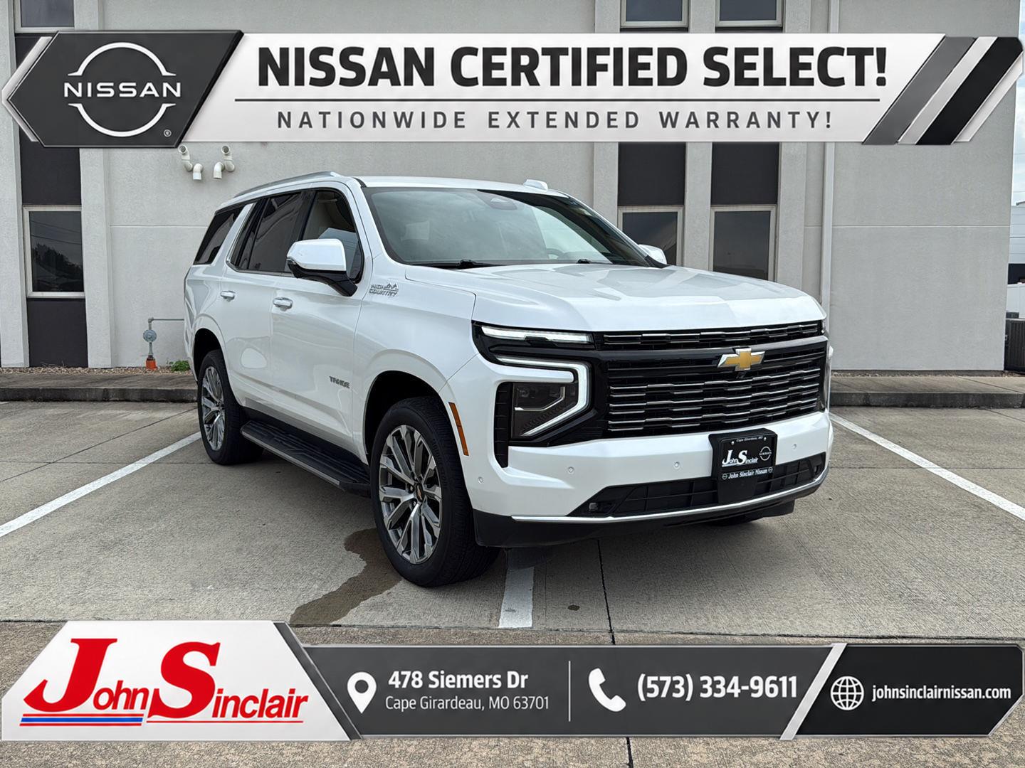 White (Iridescent Pearl Tricoat) 2025 Chevrolet Tahoe SUV / Crossover Four-Wheel Drive Automatic