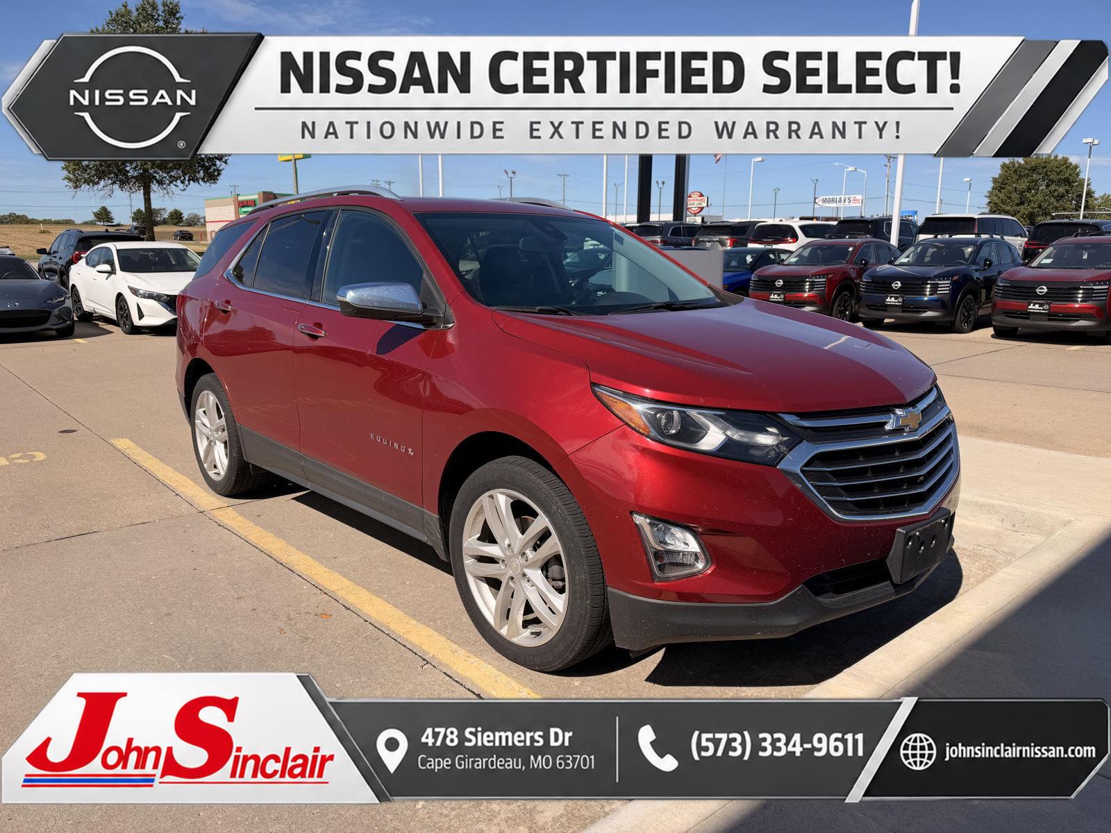 Cajun Red Tintcoat 2018 Chevrolet Equinox SUV / Crossover Four-Wheel Drive 6-Speed Automatic Overdrive