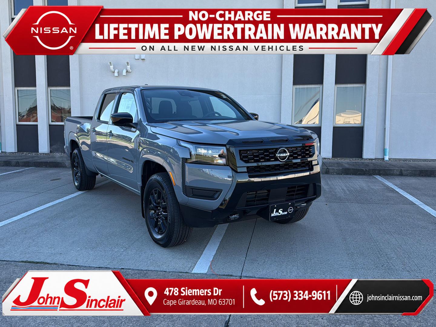 Boulder Gray Pearl 2027 Nissan Frontier Pickup Truck Four-Wheel Drive Automatic
