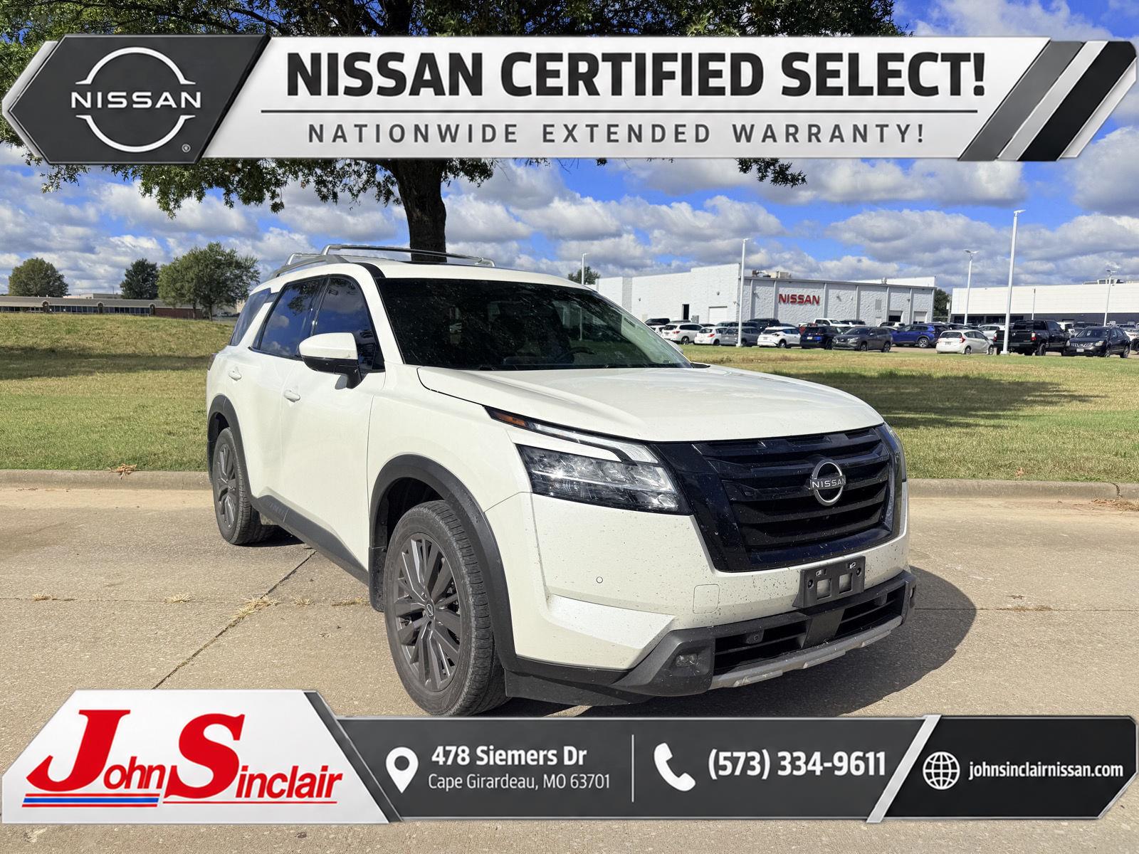 Pearl White Tricoat 2023 Nissan Pathfinder SUV / Crossover Front-Wheel Drive Automatic