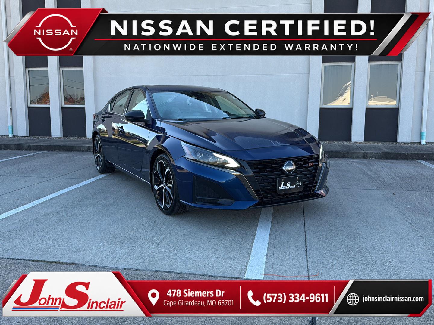 Deep Blue Pearl 2023 Nissan Altima Sedan Front-Wheel Drive Continuously Variable Transmission