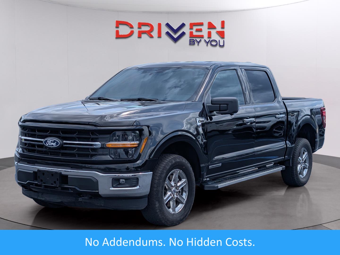 Agate Black 2024 Ford F-150 XLT SuperCrew 4WD Pickup Truck Four-Wheel Drive Automatic