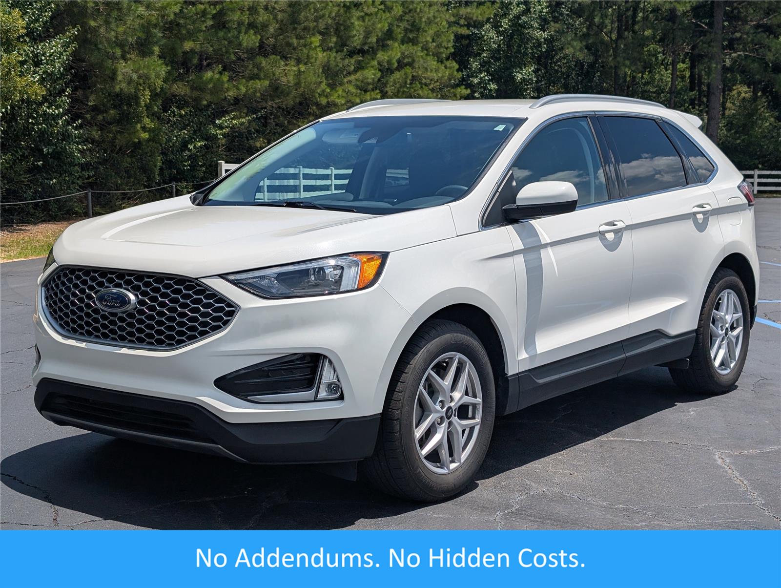 Star White Metallic Tri-Coat 2024 Ford Edge SEL AWD SUV / Crossover All-Wheel Drive 8-Speed Automatic