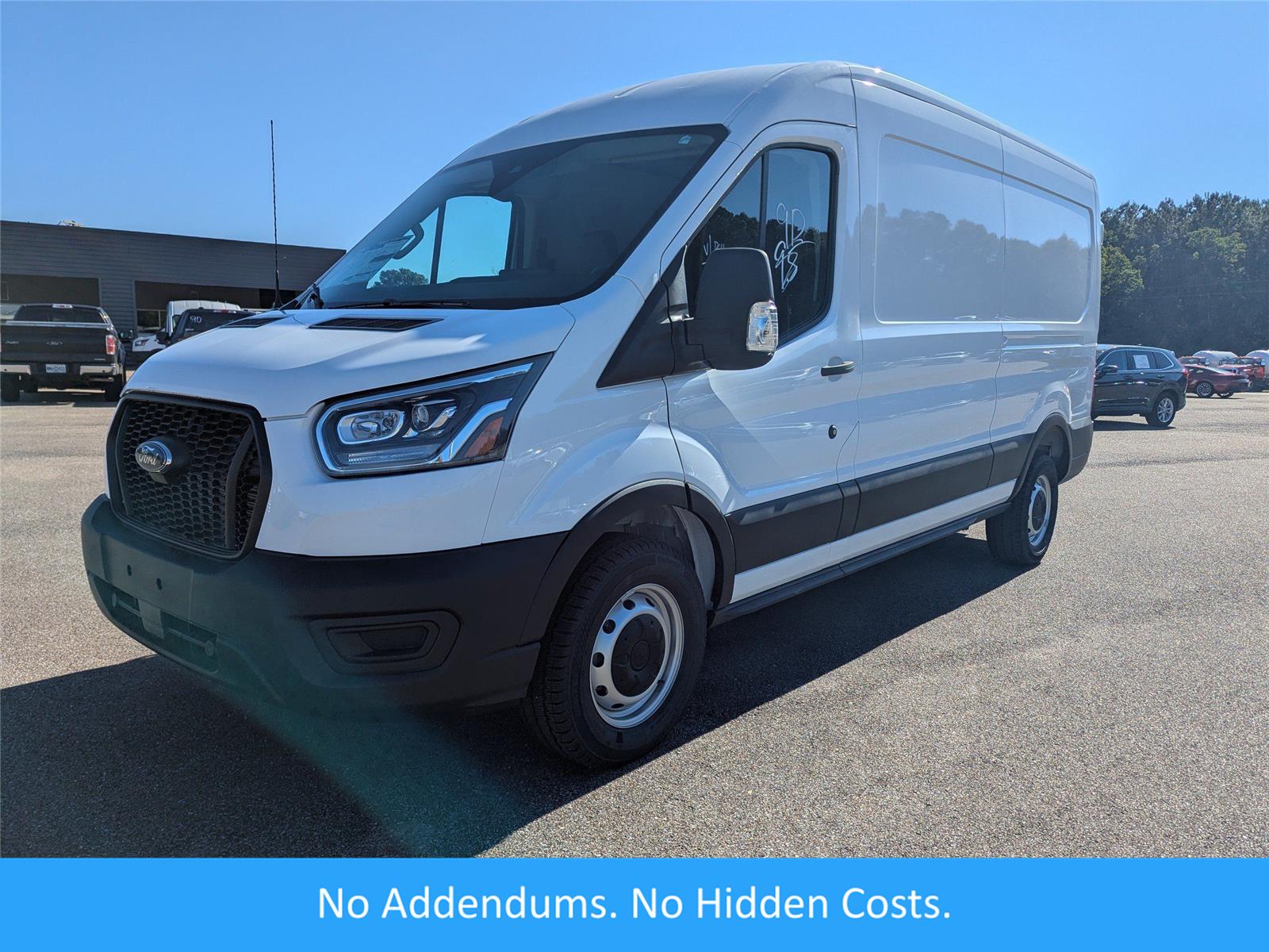 Oxford White 2025 Ford Transit Cargo Van Rear-Wheel Drive
