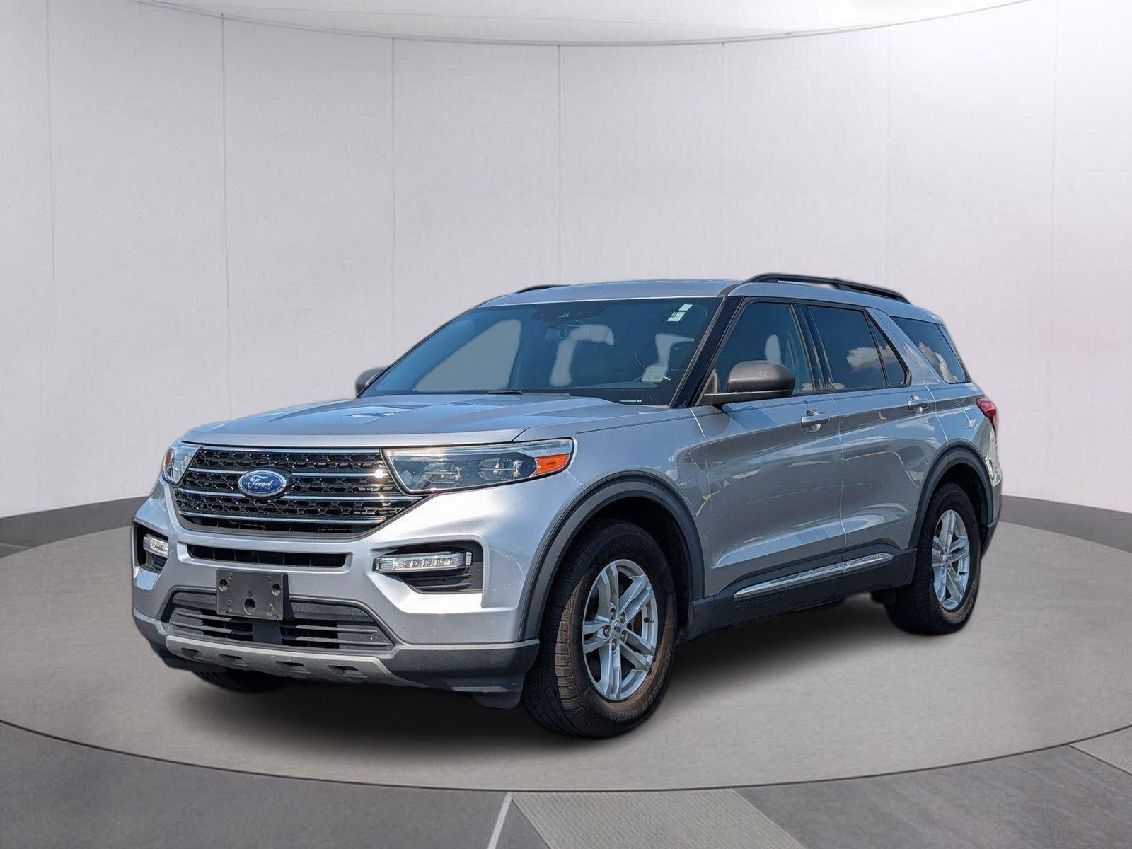 Iconic Silver 2020 Ford Explorer SUV / Crossover Rear-Wheel Drive Automatic