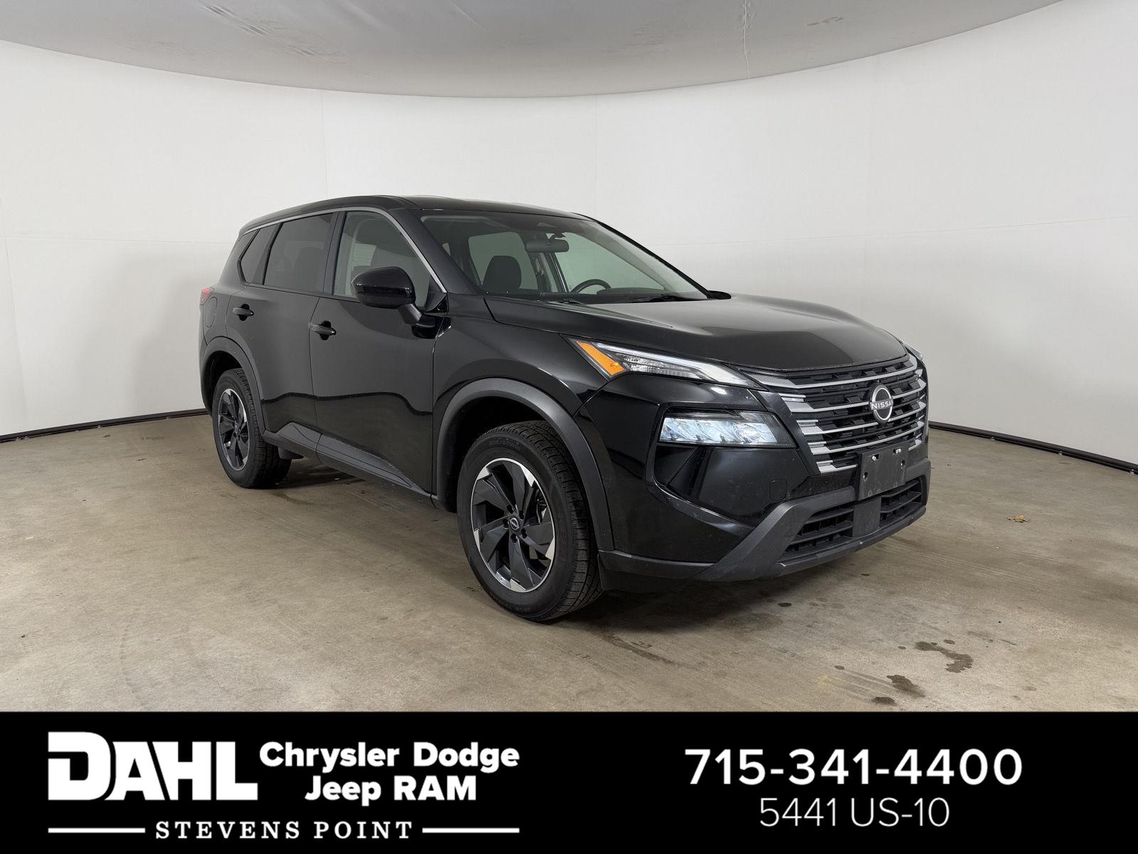 Super Black 2024 Nissan Rogue SV AWD SUV / Crossover All-Wheel Drive Continuously Variable Transmission