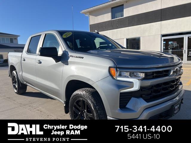 Sterling Gray Metallic 2023 Chevrolet Silverado 1500 RST Crew Cab 4WD Pickup Truck Four-Wheel Drive Automatic