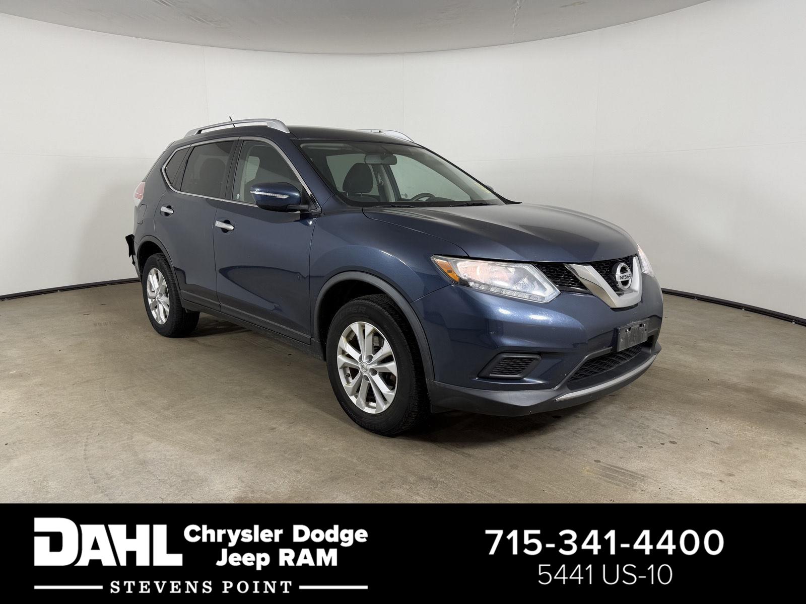 Arctic Blue Metallic 2015 Nissan Rogue SV AWD SUV / Crossover All-Wheel Drive Continuously Variable Transmission