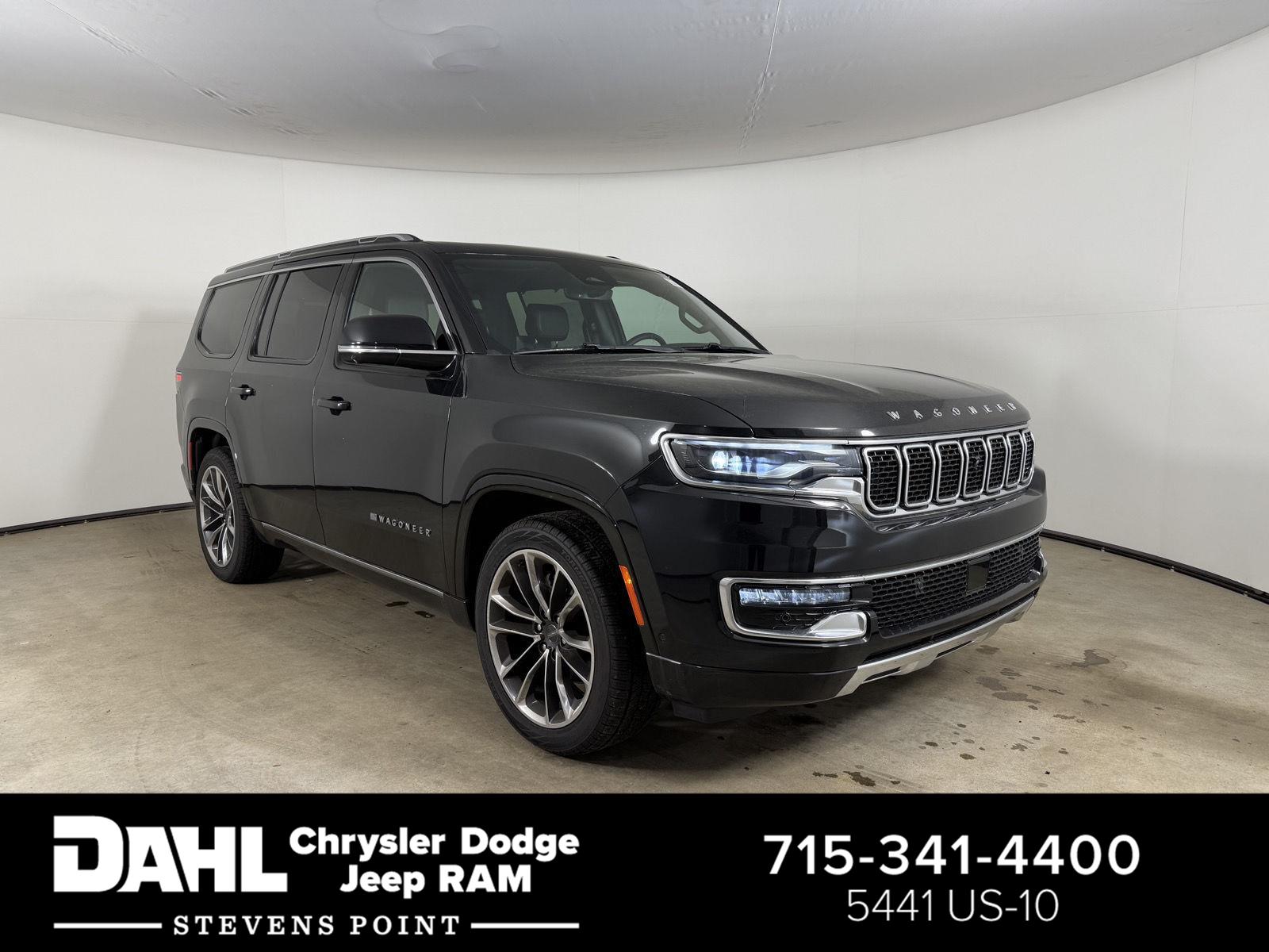 Diamond Black Crystal Pearlcoat 2024 Jeep Wagoneer Series III 4WD SUV / Crossover Four-Wheel Drive 8-Speed Automatic