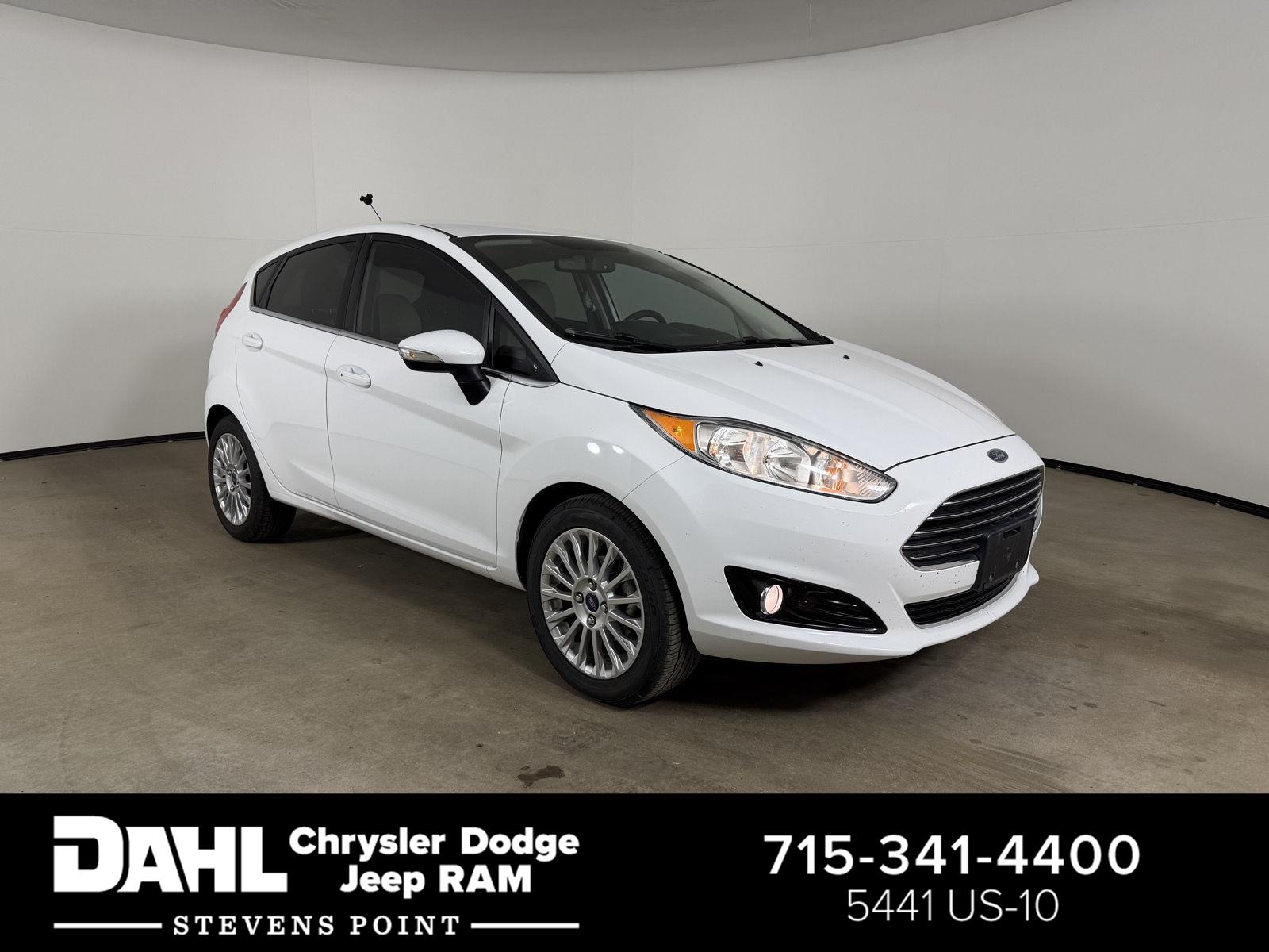 Oxford White 2014 Ford Fiesta Titanium Hatchback Hatchback Front-Wheel Drive 6-Speed Automatic
