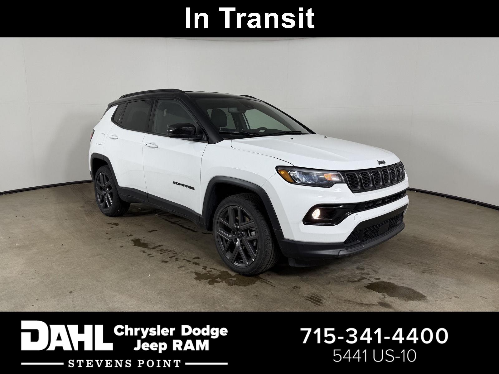 Bright White Clearcoat 2026 Jeep Compass Limited Altitude 4WD SUV / Crossover Four-Wheel Drive 8-Speed Automatic