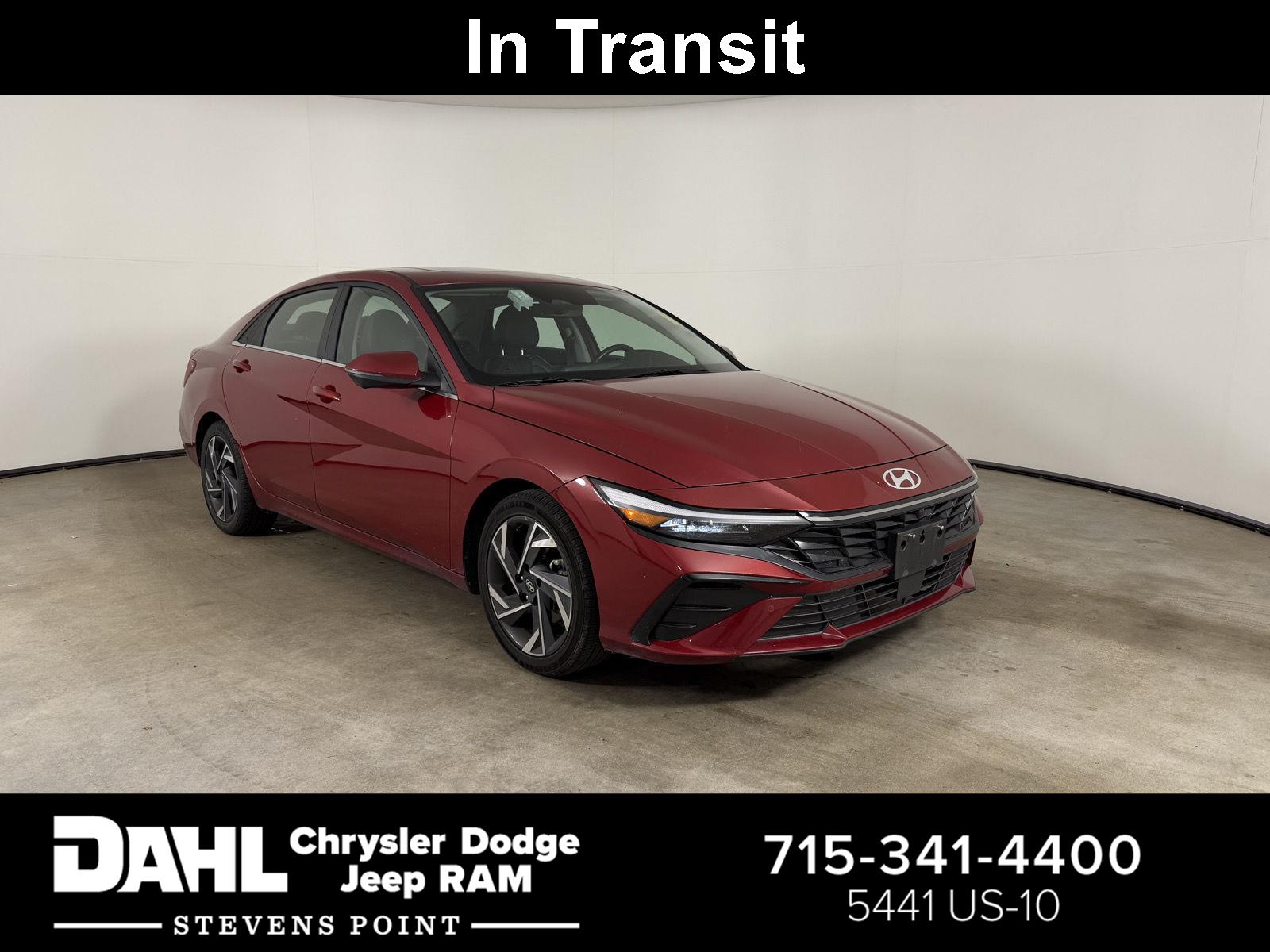 Ultimate Red 2024 Hyundai Elantra Sedan Front-Wheel Drive Continuously Variable Transmission